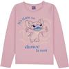 ONOMATO! Stitch & Angel - Maglia a maniche lunghe per bambine | Disney | Regali per ragazze | Top | Lilo e Stitch | Abbigliamento