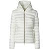 Save The Duck Piumino Donna Animal Free con Cappuccio Alexis D33620W-IRIS19 8059770296313 - Bianco Bianco 00002