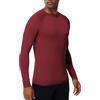 HUGE SPORTS Maglie Termiche da Uomo Invernale Biancheria Intima a Maniche Lunghe ad Asciugatura Rapida per Corsa Ciclismo Sci Rosso L