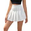 HOEREV Minigonna Pieghettata a Vita Alta Gonna Corta per Tennis Skateboard e Scuola per Donne e Ragazze EU 42 IT 48, XXL,girovita 84 cm