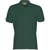 PAYPER Polo da Uomo a Manica Corta con 3 Bottoni in Tinta Effetto Perlato, Colletto e Bordo Manica a Costine, Spacchetti Laterali - Verde - 5XL