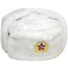CHAAL Cappello da cacciatore russo da uomo invernale caldo cappello con distintivo sovietico unisex in pelliccia sintetica Ushanka cappello invernale stile sovietico unisex