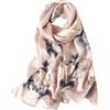 STORY OF SHANGHAI Foulard Donna Seta di 100% Seta, Stola Elegante Cerimonia Chiffon Leggera, Sciarpa Primaverile con Fantasia Colori, Adatto a molteplici occasioni