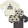 DC Comics Batman - Confezione da tre magliette a maniche lunghe in 100% cotone pettinato, multicolore, 3-4 Anni
