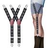 STAY GENT Y stile Giarrettiera Bretelle Uomo con Reggicalze Antiscivolo e Cinturini Regolabili