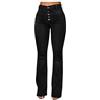 Gyaimxfu Offerte Sconto Jeans Baggy Donna Vita Alta Larghi Elasticizzati Pantalone in Denim a Gamba Larga Estate Comodi Morbidi Casual Pantaloni Flared Bootcut Casuale Pants Streetwear