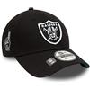 New Era Las Vegas Raiders Basecap NFL Kappe cap verstellbar American Football Schwarz Sidepatch - One-Size
