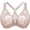 MELENECA Reggiseno da Donna Non Foderato in Pizzo con Ferretto e Chiusura Frontale Beige 3G