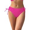 SHEKINI Pantaloni Bikini Neri da Donna Copertura Completa Costumi da Bagno a Vita Media Costume da Bagno Bottoms Ruched Costume da Bagno per Le Donne