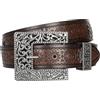 UTOWO Cintura da cowboy occidentale da donna e uomo, con fibbia in bronzo