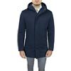 Evoga Giubbotto giaccone uomo Sartoriale Blu Giacca Soprabito Elegante Invernale