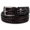Emila Cintura intrecciata uomo pelle Cinta con fibbia 3,5 cm forata per jeans pantaloni abiti artigianale classica Casual Belt elegante moda da ragazzo Made in Italy Vera Pelle autunno inverno 2026 2027