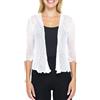SHU-SHI - Cardigan/Coprispalle Trasparente - Effetto a Maglia - Donna