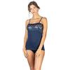 EGI Top Donna Spalla Stretta Micromodal Pizzo Intimo Elegante Morbido Made in Italy (IT, Testo, M, Regular, Regular, Blu)