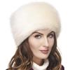 Futrzane Classic Cappello Cosacco - Colbacco Pelo Donna di Pelliccia Sintetica (L, Ecru Classic)