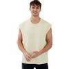 WORWE T-Shirt Senza Maniche da Uomo Spors di Tendenza Palestra Allenamento Palestra Corsa Traspirante Asciugatura Rapida Sportivo di Tendenza Crossfit Girocollo con Spalla scesa(M,Avorio)