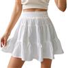 HSAJS Gonna Basic da Donna Ragazze Mini Gonna Corta Estiva Vita Alta Pieghettata Casual Basic Minigonna per Tennis Skateboard