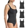 Risalti Canotta Donna Microfibra Spalla Larga 3 pz- Canottiera Donna Elegante, Intimo più Morbido delle Canottiere Donna Cotone, Caraco Senza Cuciture, Women Underwear- Made in Italy