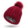 SMTCM Berretto Beanie invernale da donna foderato in raso elasticizzato slouch cable foderato setoso lavorato a maglia berretto di lana berretto a maglia con raso interno berretto invernale da donna
