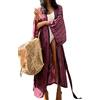 LikeJump Donne Etniche Maxi Caftano Abito da Notte Spiaggia Vestiti Homewear Costume da Bagno Copricostumi