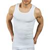 VP PINUCCIO VENEGONI Set 2 Canottiere Caldo Cotone Uomo Intima Felpato 100% Made in Italy Canotta Uomo Spalla Larga Bianca Vogatore Intimo Uomo Termico Canottiera Invernale Canotta Uomo