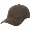 Stetson Plano Wool cap Uomo - Cappellino da Baseball sottovisiera in Pelle - Cappellino Maschile Spina di Pesce - con Fodera in Cotone - Autunno/Inverno Marrone L (58-59 cm)