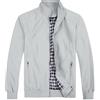 Allthemen Giubbotto da Uomo Leggero Giacca Militare Comodo Giacca Casual Primavera Autunno Aviatore Collo Alto Estate #1601 Grigio S