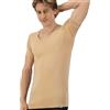 Fibershirts® Anti Sudore Shirt - Maglietta Anti-Macchia - Canottiera Anti Sudore - con ArmPads PRO & Trattamento Argento - Uomo - Scollo a V