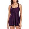 FLYILY Donne 2 Pezzi Tankini Sets Twist Front Tankini Top con Boyshorts Tummy Control Costume da Bagno Floreale