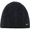 Eisbär Berretto lavorato a maglia Rene MÜ XL, 403029 - Berretto invernale per uomo e donna con interno in pile traspirante e caldo, Nero Grafit., Taglia unica