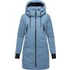 Navahoo Cappotto invernale da donna alla moda, parka caldo con (cappuccio rimovibile) e spallacci interni, Winterzart 14 S-6XL, Blu polveroso, XL