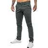 989Zé ENZO Jeans Uomo Pantaloni Casual Cotone Slim Fit Tasche Laterali EZ348 Grey 34W / 32L