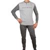 Navigare Pigiama Uomo Invernale Caldo Cotone Interlock Grigio 2141340