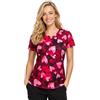 B-well Melina Kasacks - Casacca da donna elegante, motivo casacca per la cura degli anziani con motivo e tasche laterali, Galassia, M