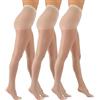 Aurellie Collant velato opaco classico morbido 3 paia collant 20 denari, Ecru, XXL