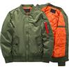 BEDSETS Giacca Bomber da Uomo con Collo Tondo Impermeabile MA-1 | Giacca Bomber | Giacca Militare con Multi Tasche, Verde, XXL