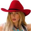 DRESHOW Cappello a tesa Larga Fedora per Donna Cappello Floscio Panama Retrò con Fibbia per Cintura