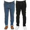 Maxfort Jeans Stretch Taglie Forti Uomo, Blu e Nero, Tessuto Morbido (IT, Numero, 66, Regular, Regular, Nero)