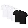 Fruit of the Loom - Iconic Tee, Lightweight Ringspun Tee, 5 Pack, T-Shirt Uomo