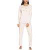 Merry Style Pigiama Manica Lunga Donna 91LW1 (Ecru (Manica Lunga), L)