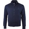 Siry Work Felpa Leggera Be Board Art. 9114 100% Cotone con Tasche e Zip Intera M-L-XL-XXL-3XL (L-Blu)