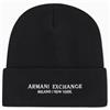 Armani Exchange Berretti Beanie Hat XM001637 AF16950 Nero