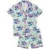 Disney Lilo & Stitch Pigiama Bambina, Pigiama Ragazza Estivo con Angel e Stitch 5-6 Anni
