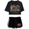 LKY STAR Haikyuu!! Japanese Anime Costume T-Shirt Shorts Abiti 2 Pezzi Set per di Maglietta e Pantaloncini Corta Sportwear