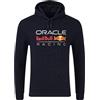 Castore Red Bull Racing Oracle F1 Team, felpa con cappuccio, blu cielo notturno, logo grande, Marina Militare, L