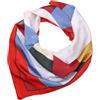 LUMBERJACK Sciarpa Donna, Foulard 100% Seta, Fantasia Geometrica, 70x70 cm, Multicolore, con Scatola Regalo