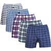 Merking Boxer Uomo Cotone Biologico 100% Fantasia Tessuto Mutande a Pantaloncino Intimo Comodi Leggeri e Traspiranti Confezione da 3/4/5 SJDK2205M-5Pack01-M