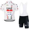 RDCYCLIST 2024 Pro Team UAE Maglia da ciclismo da uomo Completo, maglia da bicicletta traspirante per mountain bike, pantaloncini con bretelle kits GEL Paddad (S)
