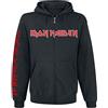 Iron Maiden NOTB Uomo Felpa Jogging Nero 50% Cotone, 50% Poliestere Regular