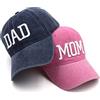 Hiwelove Cappelli per mamma e papà, festa del papà, regalo per mamma e papà, cappello da baseball regolabile ricamato, regalo per coppie e genitori